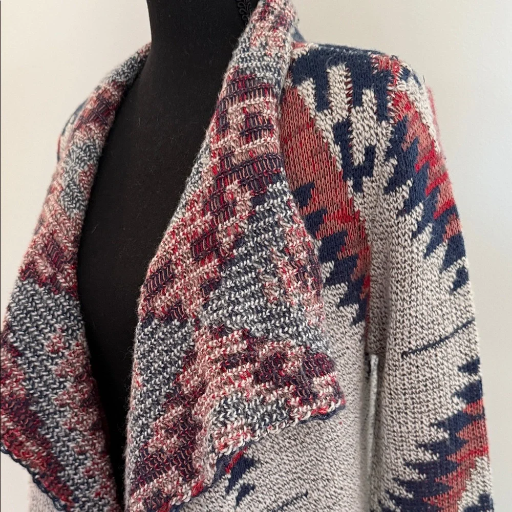 RD Style Multicolor Aztec Open Cardigan - Picture 2 of 9